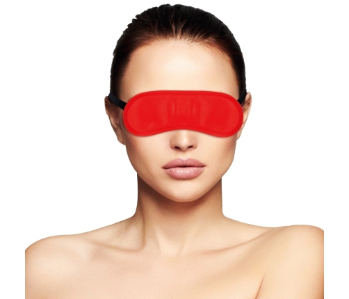 Darkness Satin Eye Mask Red - Adjustable, Premium Comfort Fit