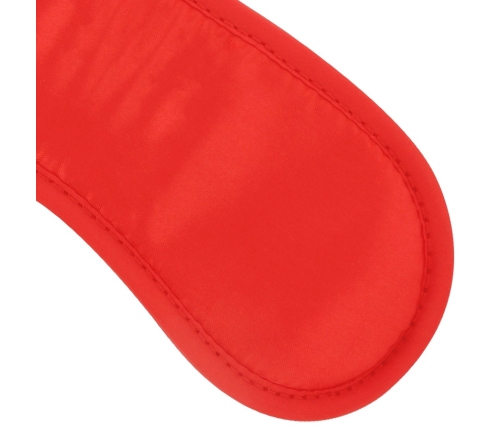 Darkness Satin Eye Mask Red - Adjustable, Premium Comfort Fit