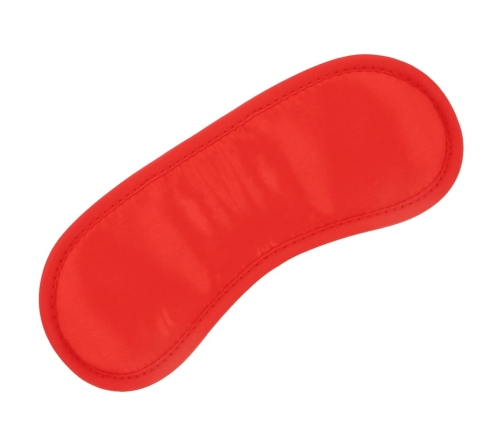 Darkness Satin Eye Mask Red - Adjustable, Premium Comfort Fit