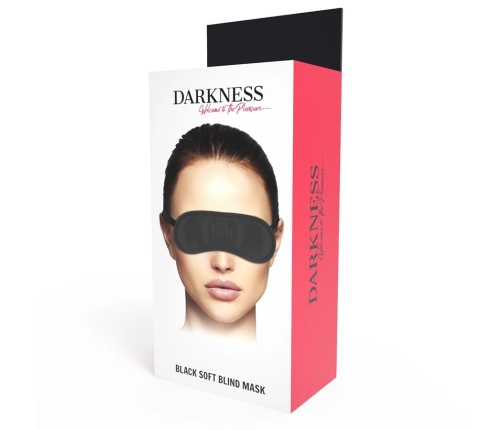 Darkness Satin Black Eye Mask Adjustable Headband Lightweight