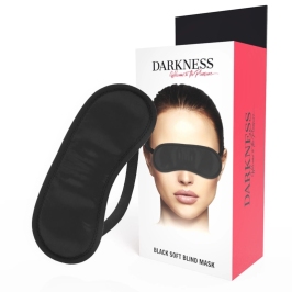 Darkness Satin Black Eye Mask Adjustable Headband Lightweight
