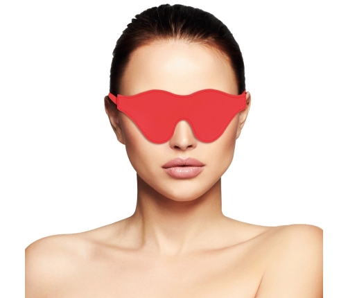 Darkness Red PVC Eye Mask - Adjustable Headband, Comfort Fit