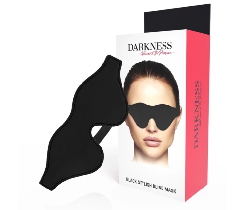 Darkness Black Mask PVC Adjustable Eye Cover - Comfortable Fit