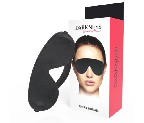 Darkness Premium PVC Black Adjustable Eye Mask for Sensory Play