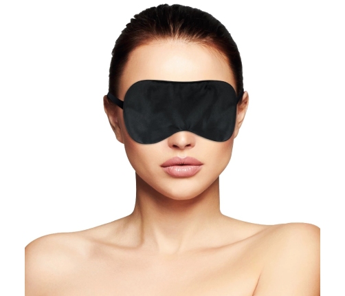 Darkness Basic Black Eye Mask Satin Adjustable Strap