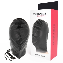 Darkness Subjugation Mask Black - Satin Sensory Hood Adjustable Fit