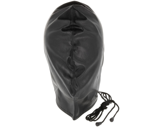 Darkness Subjugation Mask Black - Satin Sensory Hood Adjustable Fit