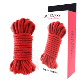 Darkness Japanese Rope 5m Red - 100% Cotton Restraint Cord