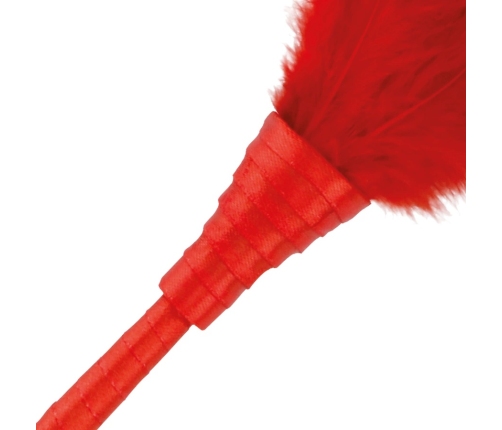 Darkness Sensual Feather Teaser 24cm Red - Ergonomic Handle, Soft Touch