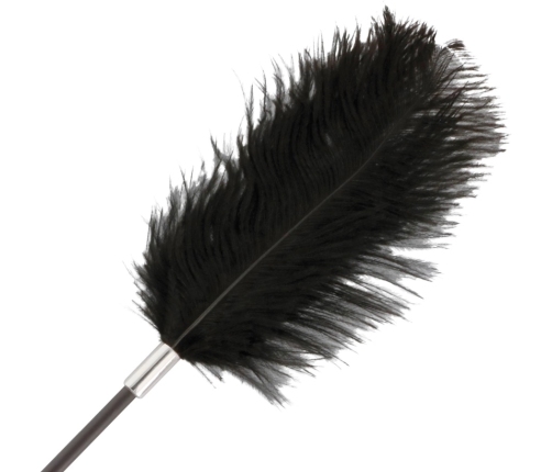 Darkness Black Dual-Ended Feather Crop 56cm - Elegant Sensation Tool