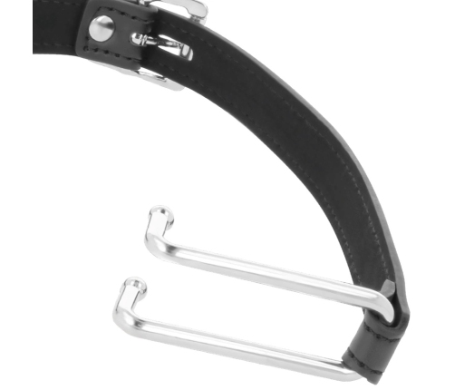 Darkness Adjustable Black Gag Hook - Premium Leather Strap System