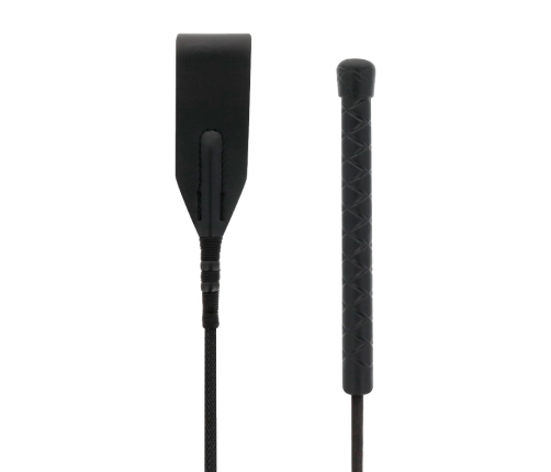 Darkness Leather Crop 45 cm - Precision Control Black Riding Whip