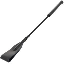 Darkness Leather Crop 45 cm - Precision Control Black Riding Whip