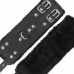 Darkness Adjustable Black Leather Handcuffs with Soft Lining