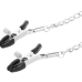 Darkness Adjustable Metal Chain Nipple Clamps - Nickel-Free, Unisex