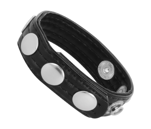 Darkness Adjustable Leather Performance Ring, Nickel-Free, Universal Size