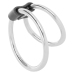 Darkness Double Metal Intimate Support Ring - Adjustable Dual Size 5/3.8 cm