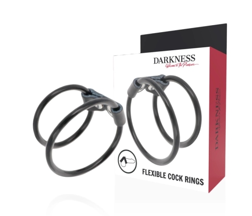 Darkness Adjustable Dual Ring System Leather & Rubber Universal Fit