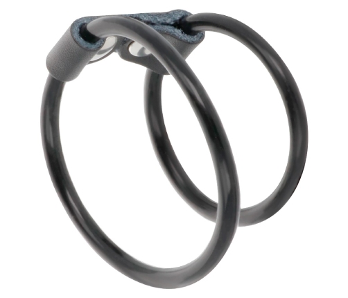 Darkness Adjustable Dual Ring System Leather & Rubber Universal Fit