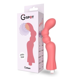 G-SPOT Gohan Vibrator Light Red - Ergonomic USB Rechargeable Massager