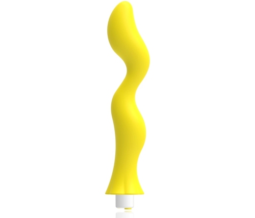 G-SPOT Gavyn Vibrating Massager Yellow - Medical Silicone, USB, 10 Modes