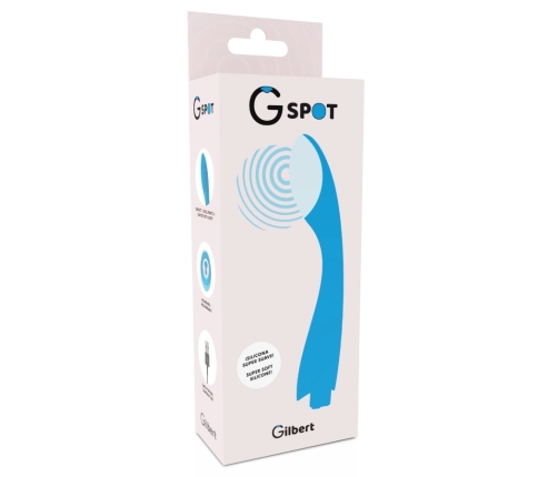 G-SPOT Gylbert Turquoise Blue Rechargeable Intimate Massager 200mm