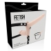 Fetish Submissive Adjustable Double Attachment Harness, Flesh, Silicone
