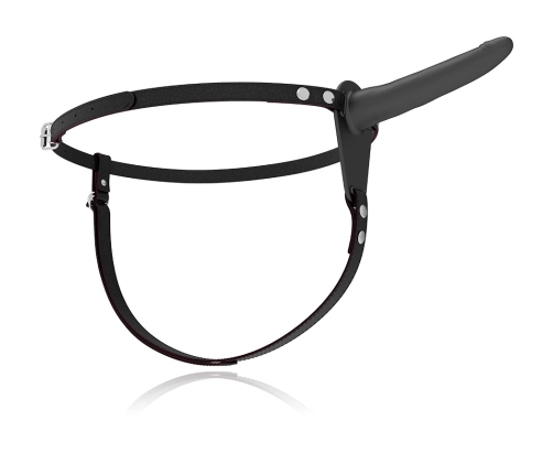 Fetish Submissive Silicone Strap-On System Black 15 cm, 10 Vibration Modes