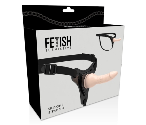 Fetish Submissive Silicone Harness System Flesh 16 cm Adjustable Belt