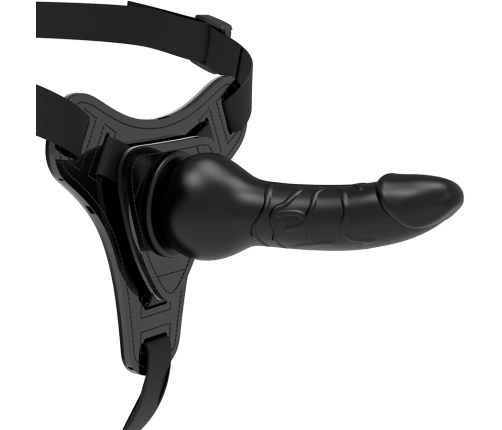 Fetish Submissive Silicone Intimate Harness Black 16 cm Adjustable Strap