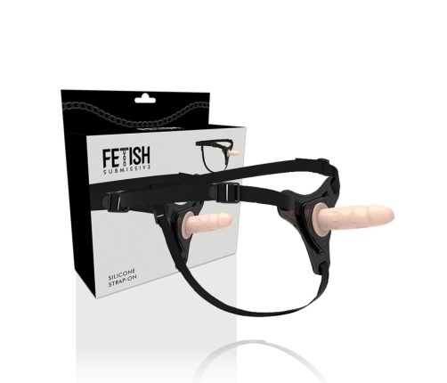 Fetish Submissive Silicone Harness System Flesh 12.5 cm Adjustable Strap