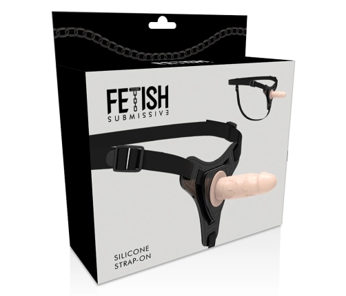 Fetish Submissive Silicone Harness System Flesh 12.5 cm Adjustable Strap