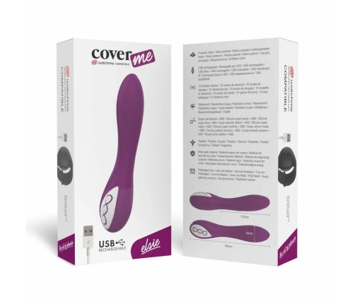 COVERME Elsie Wireless Intimate Device with WatchMe Remote Technology, Purple