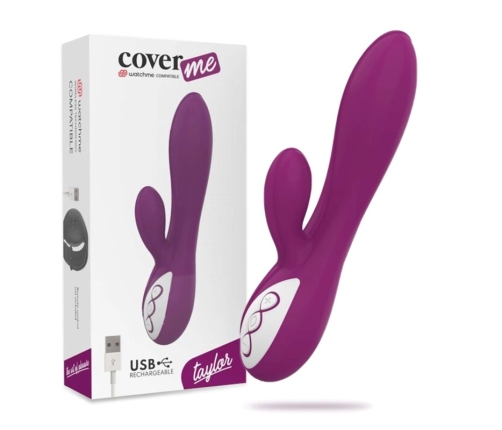 COVERME Taylor Dual Motor Intimate Device with WatchMe Wireless Control, Pink