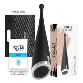 BRILLY GLAM Spot Vibe Black - Precision Silicone Intimate Device USB