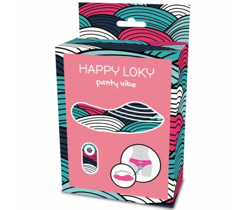 HAPPY LOKY Panty Vibe Wireless Remote Silicone, 10 Modes, USB, 8x4 cm