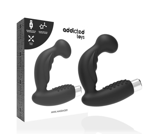 ADDICTED TOYS - VIBRADOR PROSTÁTICO RECARGABLE MODEL 3 - NEGRO
