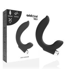 Addicted Toys Model 7 Black - Rechargeable Prostate Massager, 11 cm Addicted Toys Model 7 Black - Rechargeable Prostate Massager, 11 cm