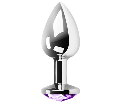 Secret Play Metal Plug Lila M Purple Aluminum with Crystal Accent 8.5cm