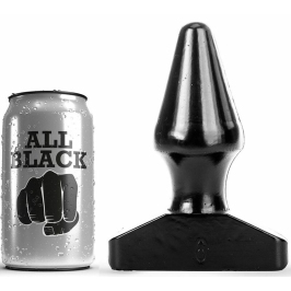 All Black AB46 Intimate Cone Plug 15.5 cm PVC Waterproof Black