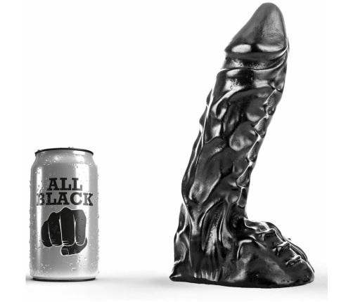 All Black Model 23 PVC Intimate Toy Black 23 cm Ergonomic Design
