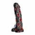 All Black Intimate Model 22 cm Flexible PVC, Black, Large Size