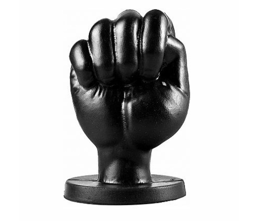 All Black AB44 Intimate Plug 13 cm, Anatomical PVC, Black Finish