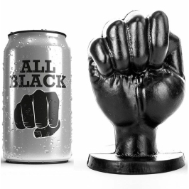 All Black AB44 Intimate Plug 13 cm, Anatomical PVC, Black Finish