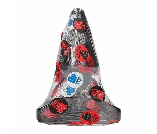 All Black Plug AB47 16 cm - Anatomic Model, Black PVC, Large Size