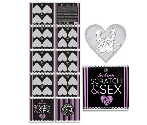Secret Play Scratch & Discover Couples Game - Lesbian Edition, Multilingual