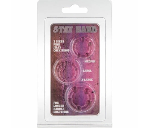 Seven Creations Pink Silicone Support Rings Set of 3 - Adjustable Sizes