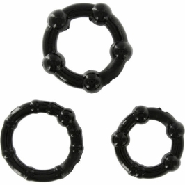 Seven Creations Set of 3 Black Silicone Support Rings - Assorted Sizes Seven Creations Set of 3 Black Silicone Support Rings - Assorted Sizes