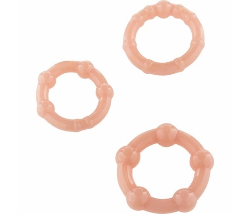 Seven Creations Set - Trio of Flexible Skin-Tone Support Rings Silicone