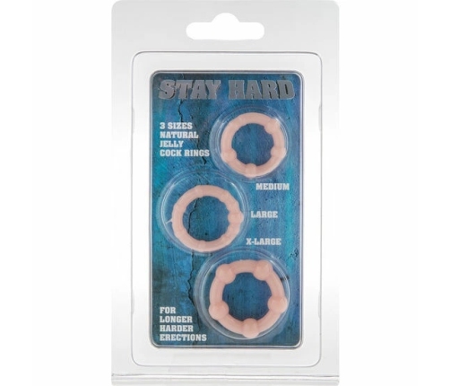 Seven Creations Set - Trio of Flexible Skin-Tone Support Rings Silicone